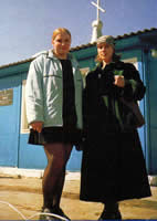 Parishioners Tatyana and Olga