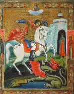 The icon of Great Martyr St. George the Victory-Bearer presented to the Church by the Most Reverend Father in God Nikodim